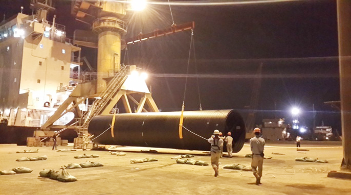 Dự án Xếp dỡ vận chuyển đường ống HDPE