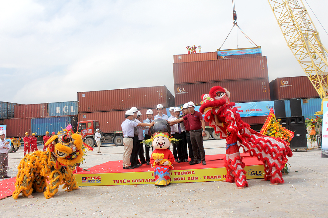 Khai trương tuyến Container tại Nghi Sơn - Thanh Hóa