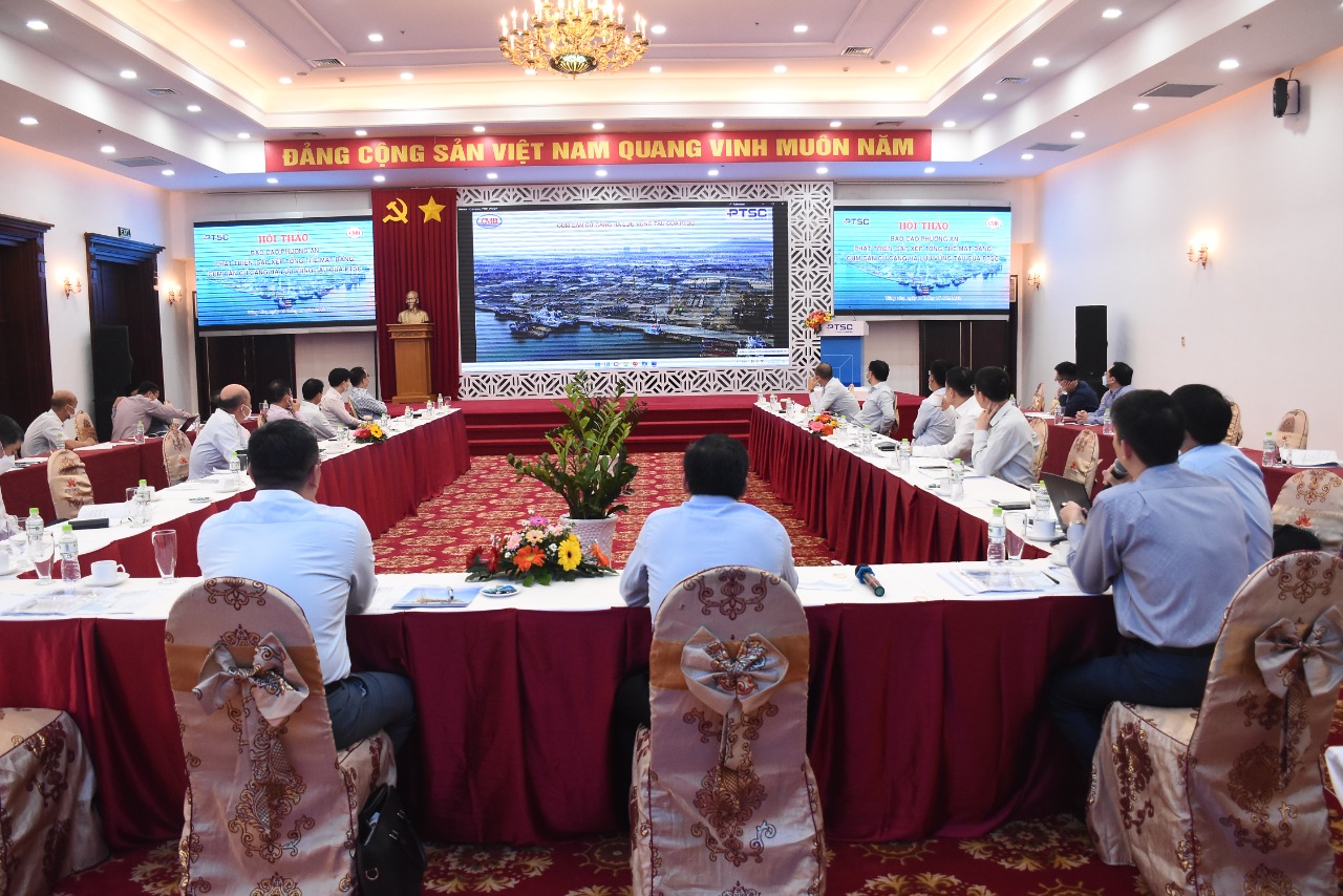 PTSC tổ chức hội thảo Báo cáo phương án phát triển, sắp xếp tổng thể mặt bằng cụm căn cứ cảng hạ lưu Vũng Tàu