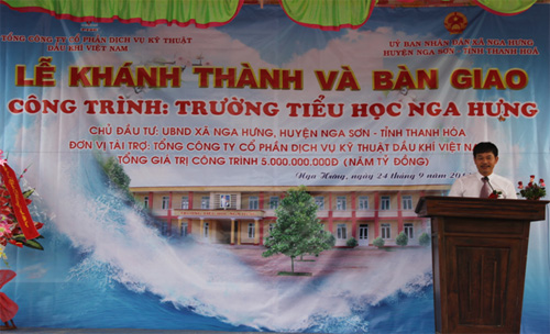 Tổng Công ty Cổ phần Dịch vụ Kỹ thuật Dầu khí Việt Nam thực hiện chương trình an sinh xã hội tại Thanh Hóa
